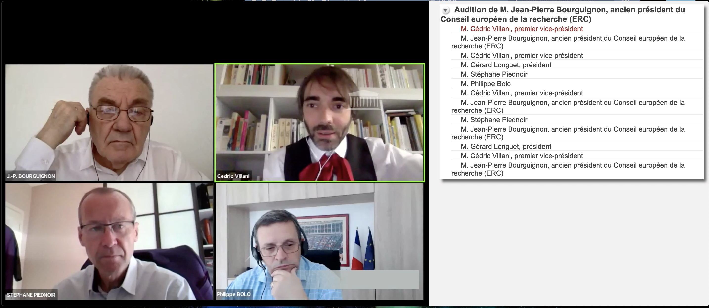 Visioconf&eacute;rence &agrave; 4 personnes