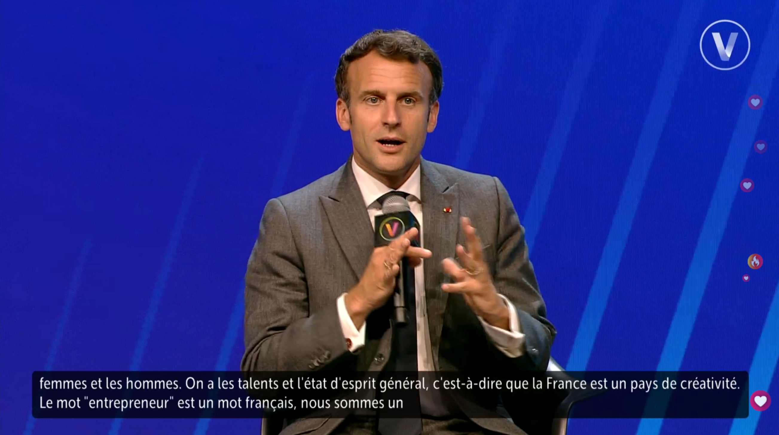 Emmanuel Macron &agrave; VivaTech