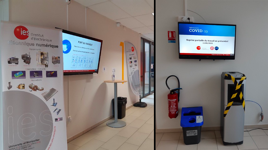 circuit interne centralis&eacute; de t&eacute;l&eacute;visions de l'IES