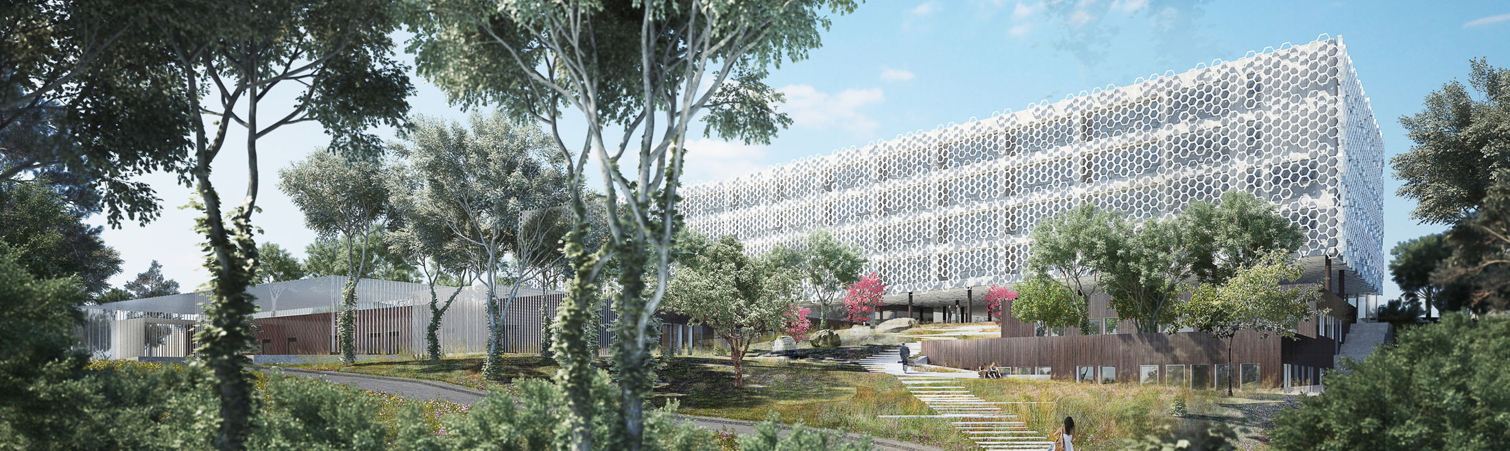 Concept du b&acirc;timent p&ocirc;le Balard