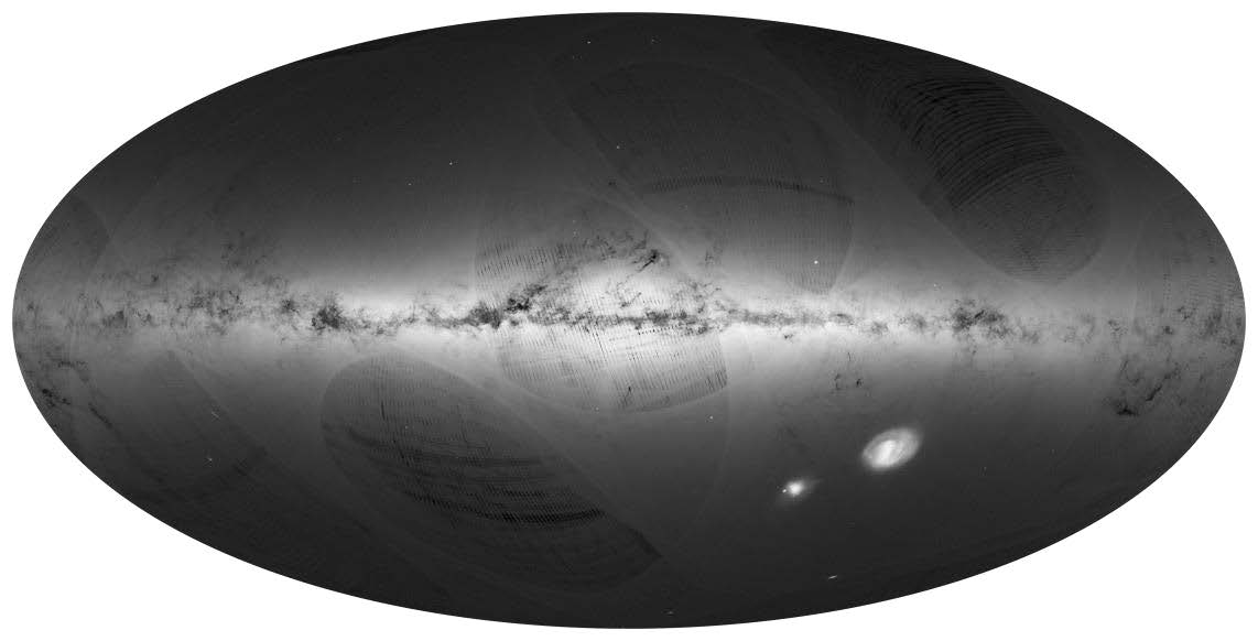 Carte du ciel &agrave; haute r&eacute;solution spatiale