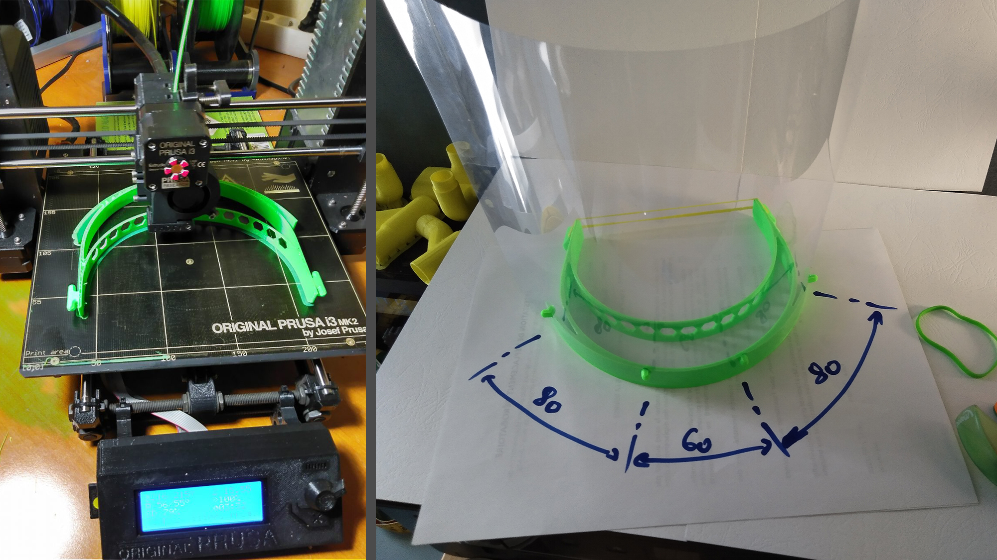 impression 3D d'une visi&egrave;re