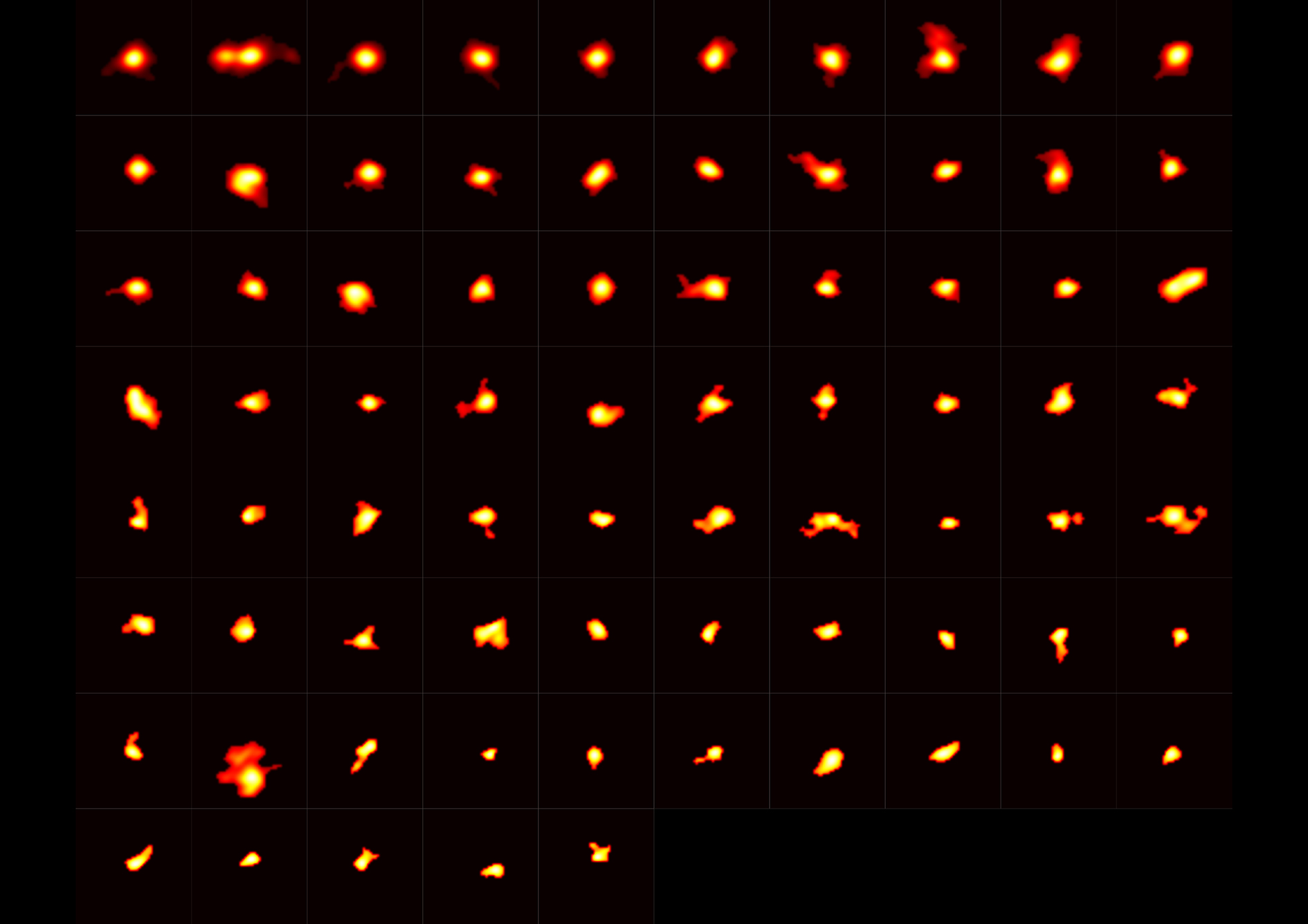 mosa&iuml;ques d'images de galaxies